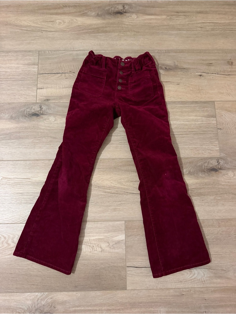 Girls' Gap Burgundy Corduroy Flare Pants